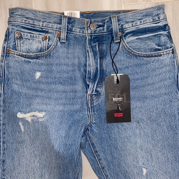 Levi’s Premium 501s High Rise Skinny (2019), Capital E, 29x28, NWT, $98 MSRP - Picture 11 of 15